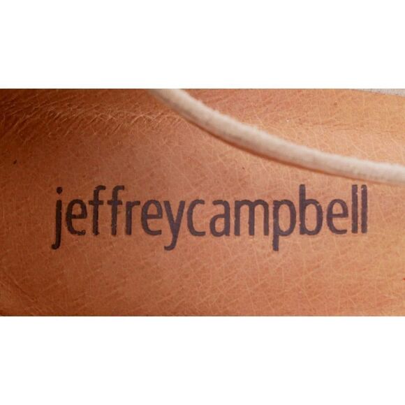 Jeffrey Campbell DESPINA BEIGE SUEDE LEATHER STRAPPY TASSEL ZIP SLINGBACK 8.5 US - Picture 8 of 10